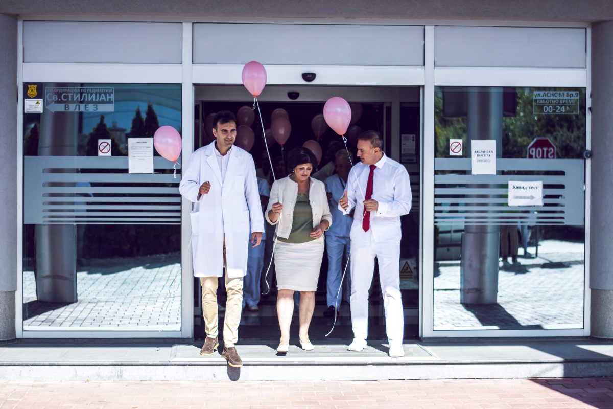 Exiting Plodnost Hospital To Celebrate